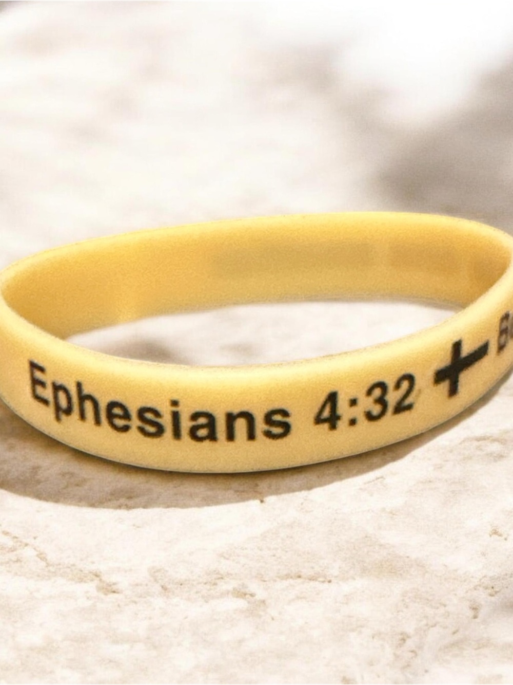 Set of 6 Glow in the Dark Silicone Inspirational Bible Verses Bracelets